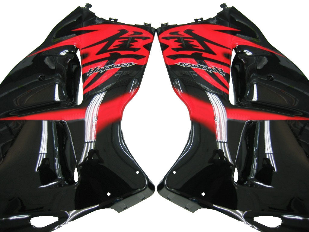 Amotopart Suzuki Hayabusa GSXR1300 1999-2007 Multi Black & Red Kit