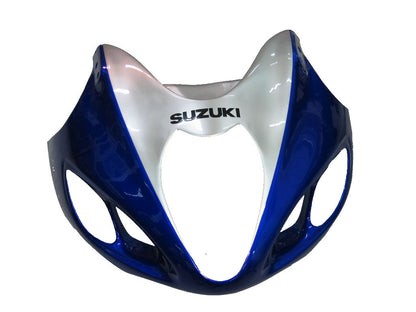 Amotopart Suzuki Hayabusa GSXR1300 1999-2007 Kit di pulizia blu e sliver