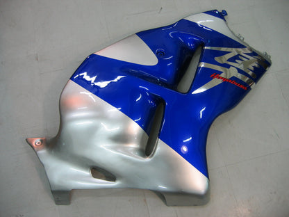 Amotopart Suzuki Hayabusa GSXR1300 1999-2007 Kit di pulizia blu e sliver