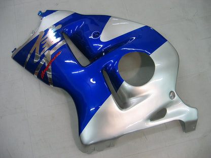 Amotopart Suzuki Hayabusa GSXR1300 1999-2007 Kit di pulizia blu e sliver