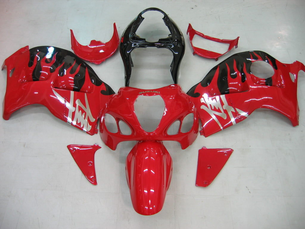 Carene 1999-2007 Suzuki GSX1300 Hayabusa Rosso &amp; Nero Hayabusa Racing Generico