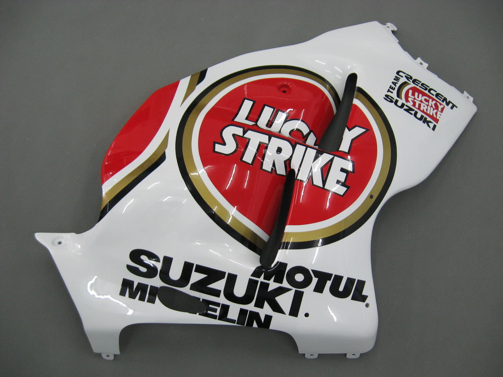 Amotopart Suzuki Hayabusa GSXR1300 1999-2007 Cladding White? e kit rosso