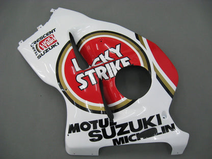 Amotopart Suzuki Hayabusa GSXR1300 1999-2007 Cladding White? e kit rosso