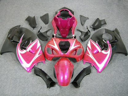 Carene 1999-2007 Suzuki GSX1300 Hayabusa Rosso &amp; Rosa Hayabusa Racing Generico