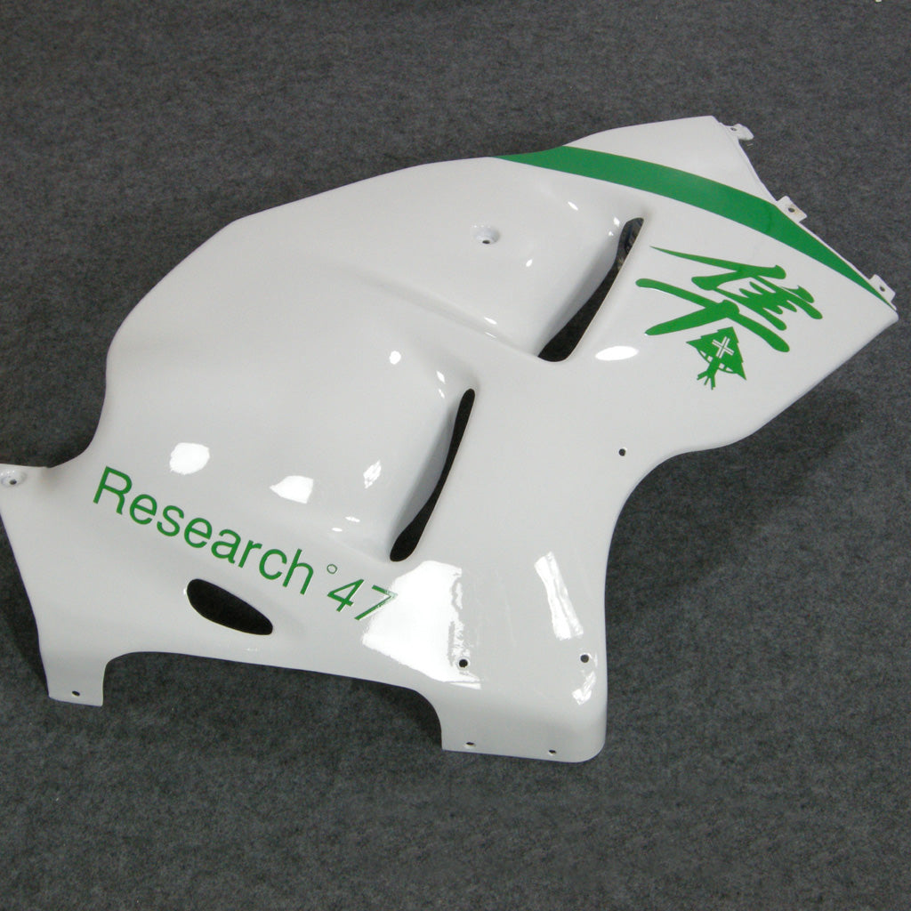 Carene 1999-2007 Suzuki GSX1300 Hayabusa Bianco Verde Research47 Racing Generico