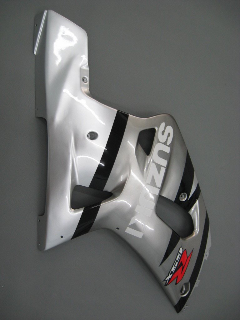 Amotopart Cladding Suzuki GSXR600 2001-2003 Cladding Kit di bloccaggio in argento GSXR Racing a 2 tono