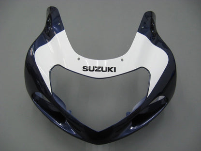 Amotopart Cladding Suzuki GSXR600 2001-2003 Cladding Blue White Bianco Kit di rivestimento nero