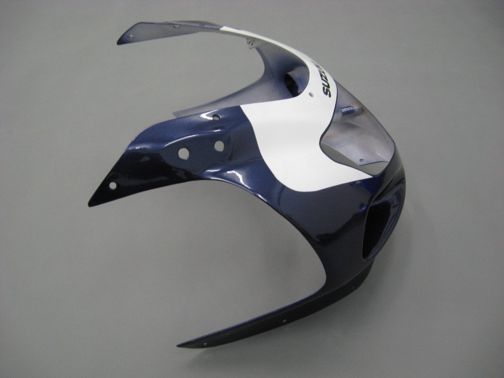 Amotopart Cladding Suzuki GSXR600 2001-2003 Cladding Blue White Bianco Kit di rivestimento nero