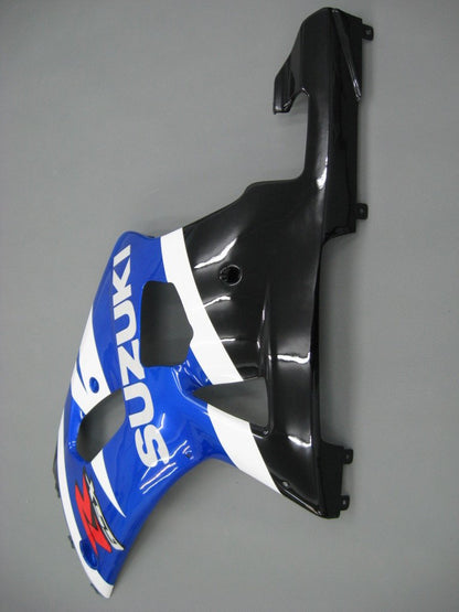 Amotopart Cladding Suzuki GSXR600 2001-2003 Cladding Blue White Bianco Kit di rivestimento nero