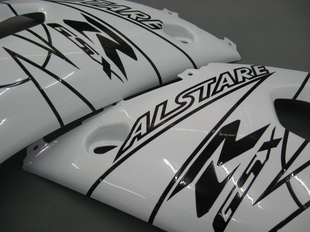 Amotopart Cladding Suzuki 600 2001-2003 Cladding White? Kit di corse Black Alstar Corona GSXR