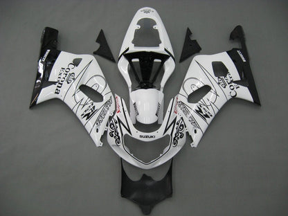 Amotopart Cladding Suzuki 600 2001-2003 Cladding White? Kit di corse Black Alstar Corona GSXR