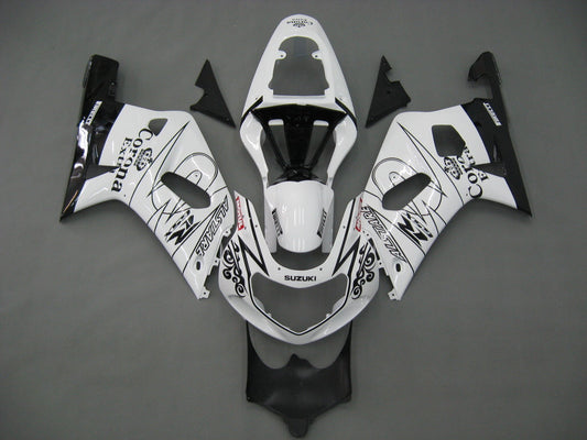Carene 2001-2003 Suzuki GSXR 600 Bianco Nero Alstare Corona GSXR Racing Generico