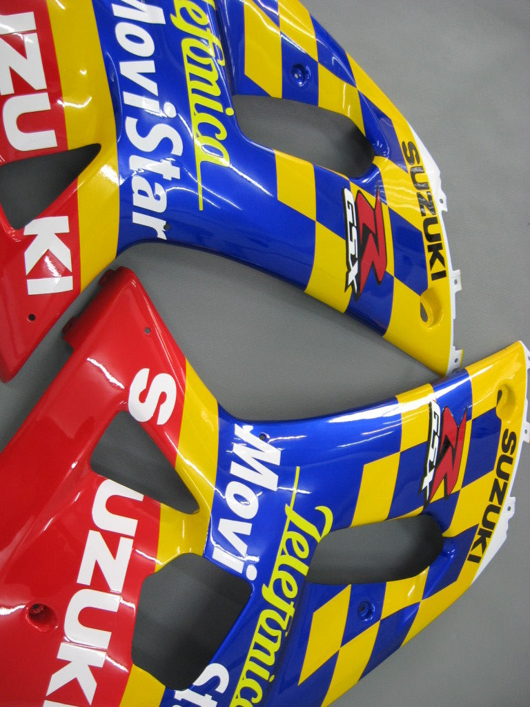 For GSXR600 2001-2003 Bodywork Fairing Blue ABS Injection Molded Plastics Set