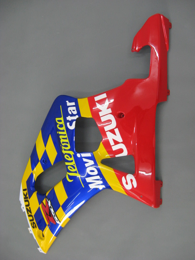 For GSXR600 2001-2003 Bodywork Fairing Blue ABS Injection Molded Plastics Set