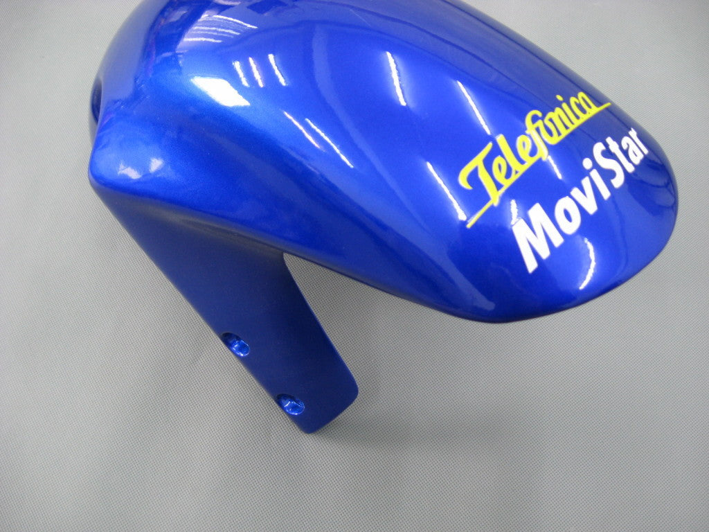 For GSXR600 2001-2003 Bodywork Fairing Blue ABS Injection Molded Plastics Set