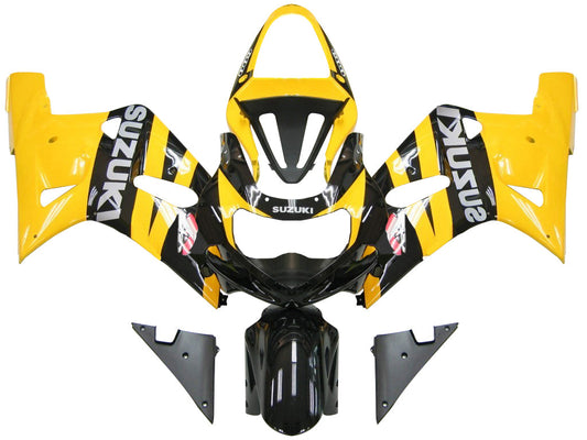 Carene 2001-2003 Suzuki GSXR 600 Giallo Nero GSXR Racing Generico