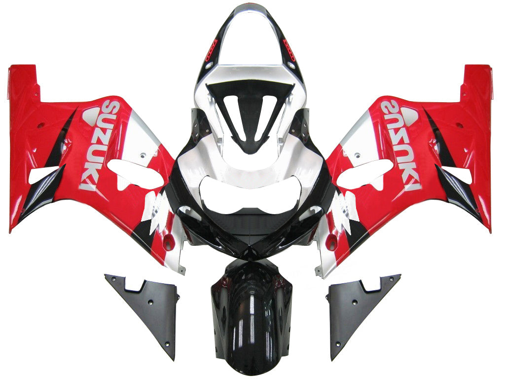 Carene 2001-2003 Suzuki GSXR 600 Rosso e Argento GSXR Generico