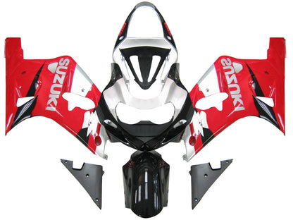 Carene 2001-2003 Suzuki GSXR 600 Rosso e Argento GSXR Generico