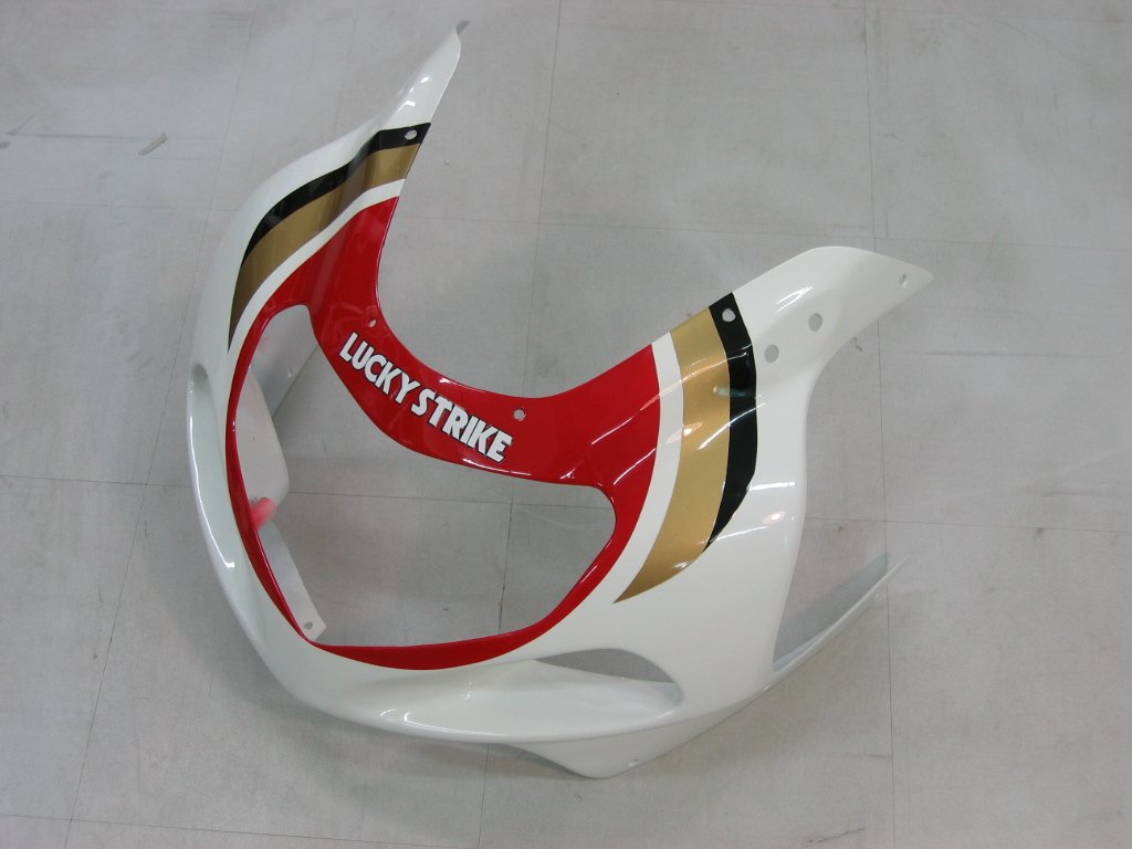 Amotopart Cladding Suzuki GSXR 600 2001-2003 Confisca Lucky Strike Racin White & Red Cyclopla Kit