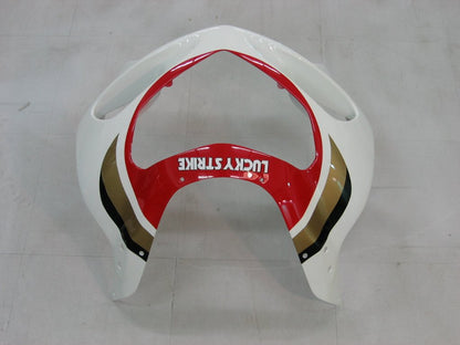 Amotopart Cladding Suzuki GSXR 600 2001-2003 Confisca Lucky Strike Racin White & Red Cyclopla Kit