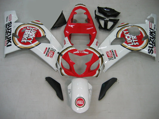 Carene 2004-2005 Suzuki GSXR 600 750 White &amp; Red Lucky Strike Generic