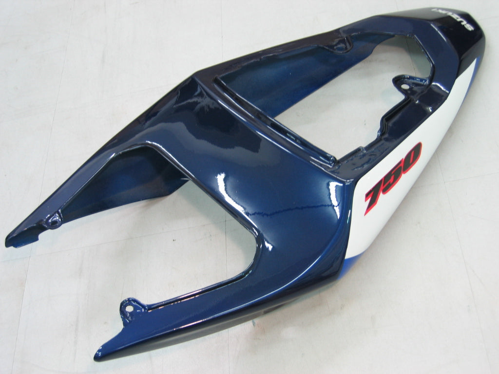 Amotopart 2004-2005 Suzuki GSX-R 600 750 Clearing Blue & White Kit