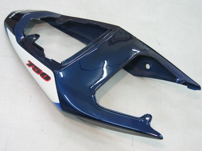 Amotopart 2004-2005 Suzuki GSX-R 600 750 Clearing Blue & White Kit