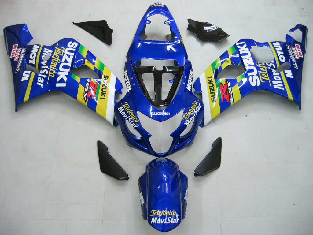 Carene 2004-2005 Suzuki GSXR 600 750 Blu Movistar GSXR Racing Generico