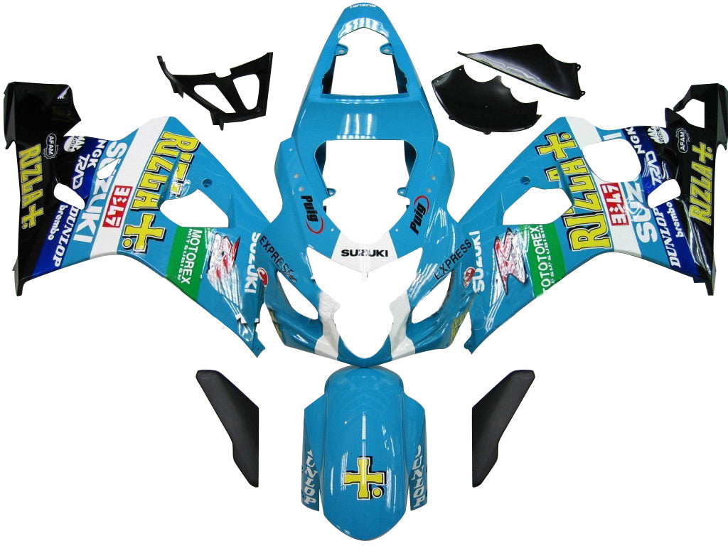 Carene 2004-2005 Suzuki GSXR 600 750 Blu Rizla Suzuki GSXR Racing Generico