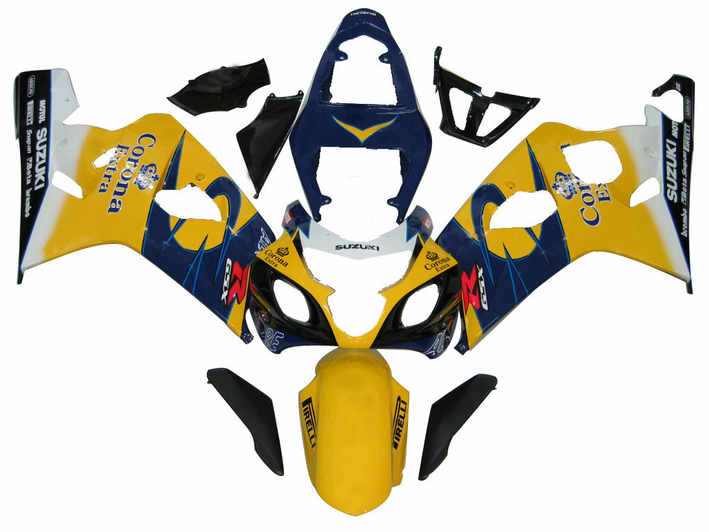 Carene 2004-2005 Suzuki GSXR 600 750 Giallo Blu Corona GSXR Racing Generico