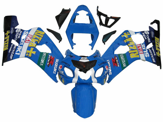 Amotopart 2004-2005 Suzuki GSXR600750 Kit multi blu mascherato