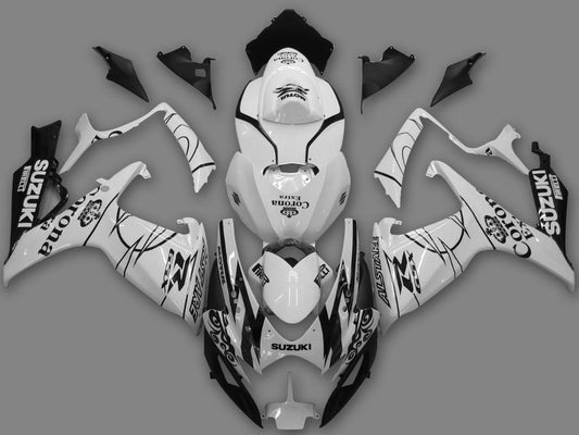 Amotopart 2006-2007 GSXR600750 SUZUKI CLADDING WHITE KIT