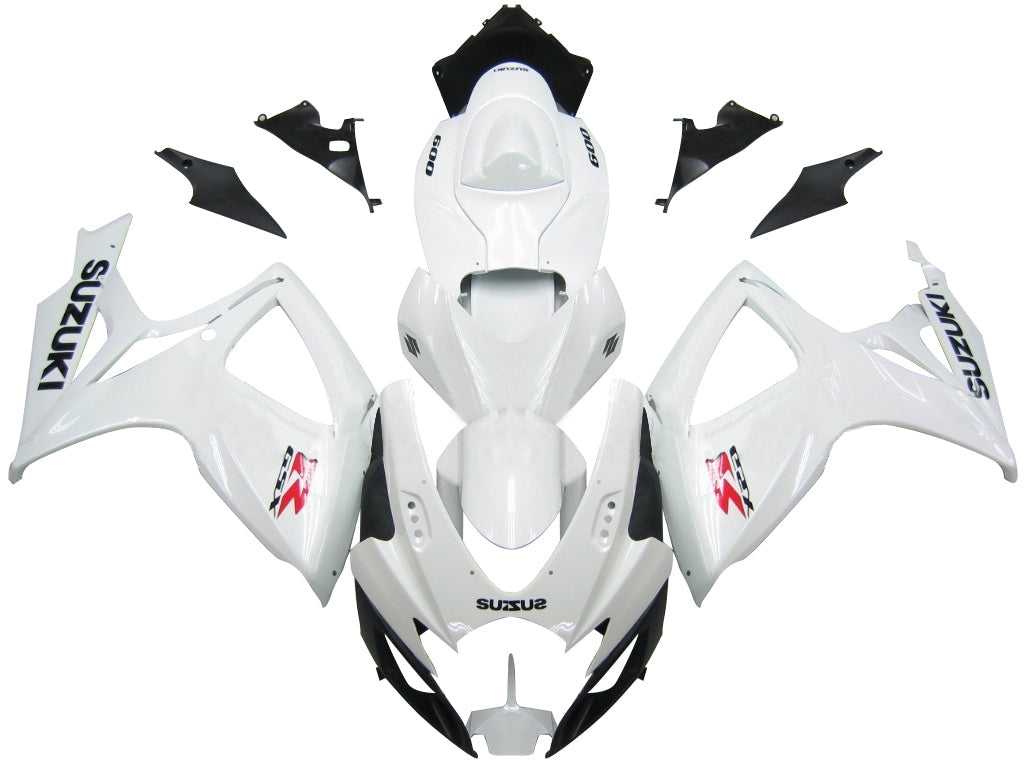 Carene 2006-2007 Suzuki GSXR 600 750 Bianco GSXR Racing Generico