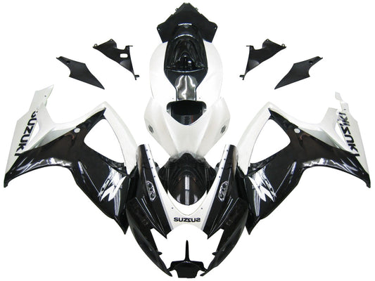 Carene 2006-2007 Suzuki GSXR 600 750 Nero &amp; Bianco GSXR Generico