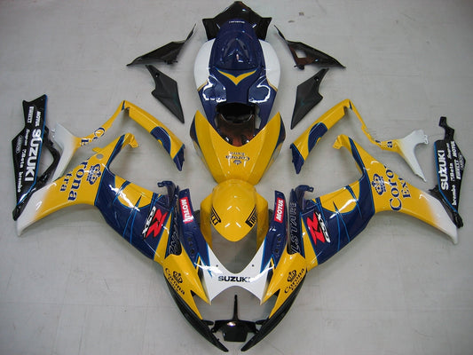 Carene 2006-2007 Suzuki GSXR 600 750 Giallo Blu Corona GSXR Generico