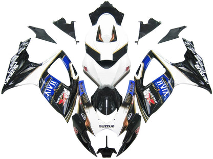 Carene 2006-2007 Suzuki GSXR 600 750 Black Blur Viru Beer Racing Generico