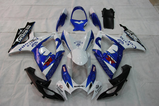 Carene 2006-2007 Suzuki GSXR 600 750 Bianco Blu Corona Racing Generico