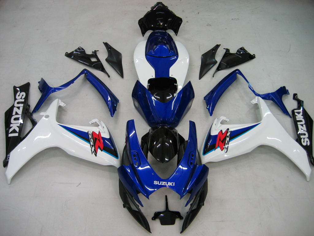 Amotopart 2006-2007 GSXR600750 Suzuki Cladding White? E kit blu