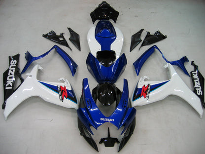 Amotopart 2006-2007 GSXR600750 Suzuki Cladding White? E kit blu