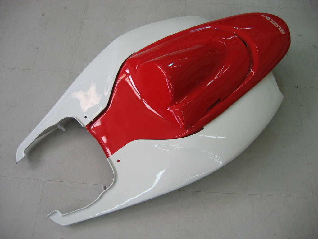 Amotopart 2006-2007 GSXR600750 Suzuki Cladding White? e kit rosso