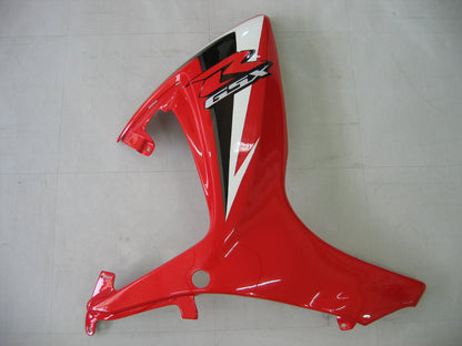 Amotopart 2006-2007 GSXR600750 Suzuki Cladding White? e kit rosso