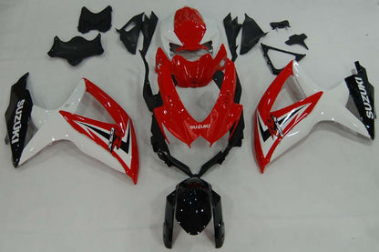 Carene 2008-2010 Suzuki GSXR 600 750 Rosso Bianco Nero GSXR Racing Generico
