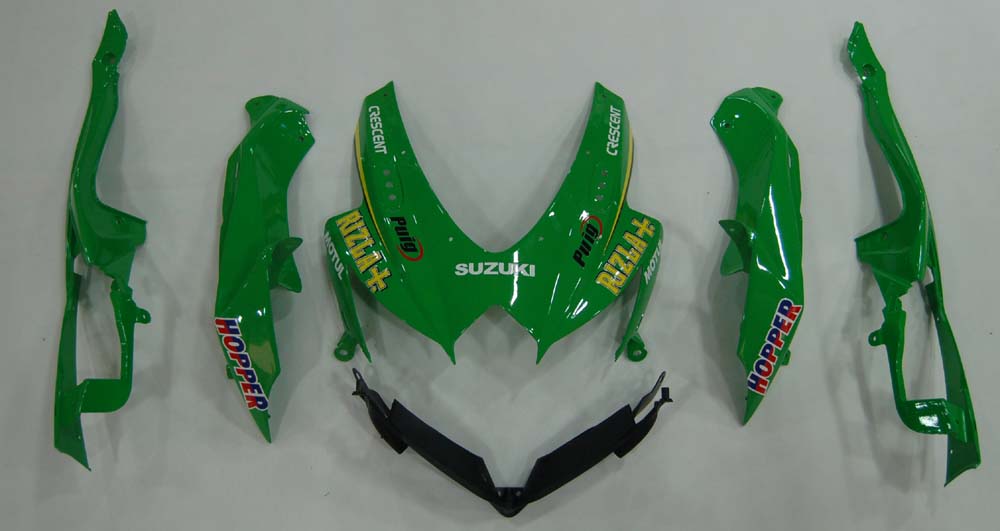 Carene 2008-2010 Suzuki GSXR 600 750 Verde Rizla Generico