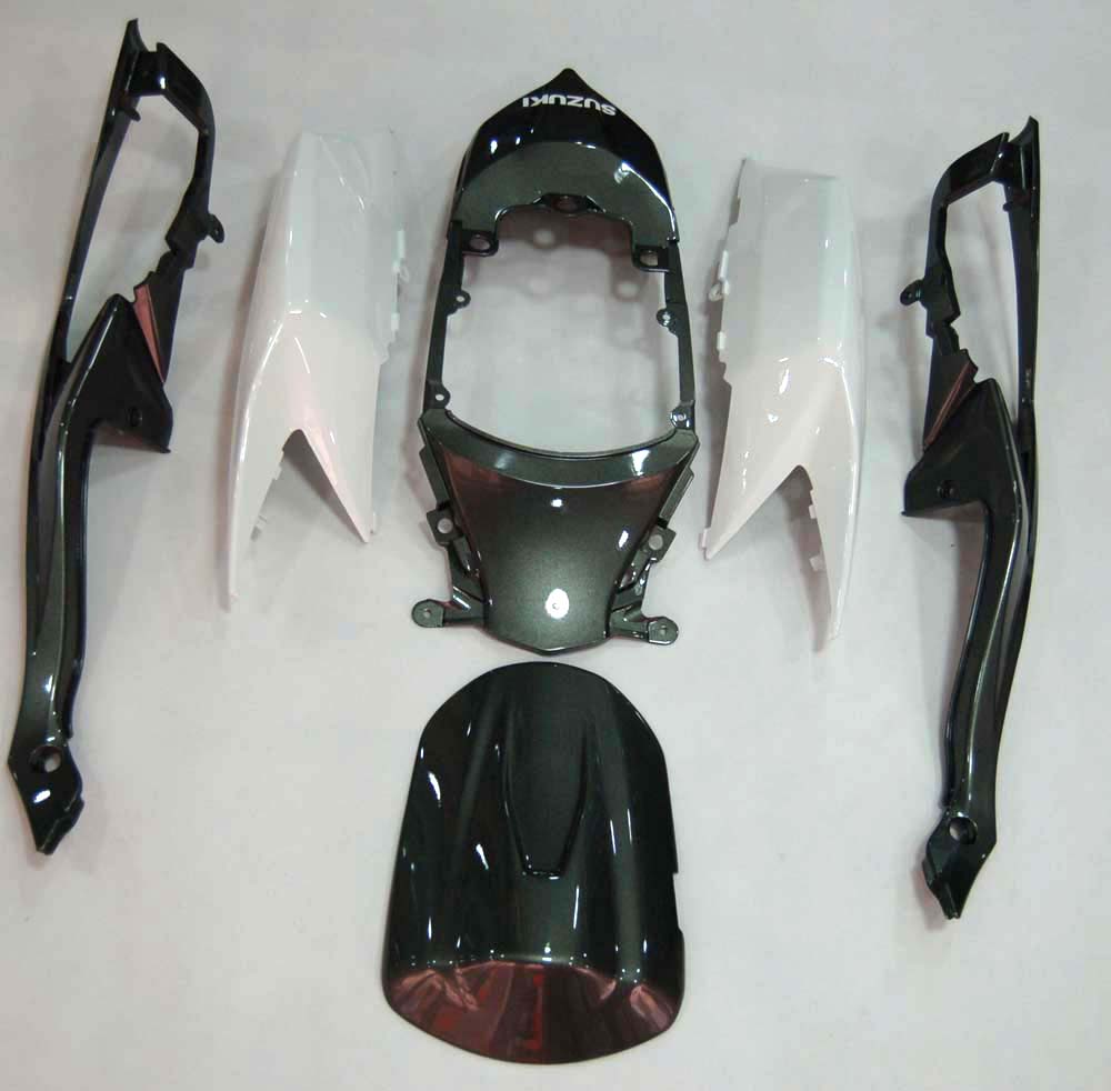 Carene 2008-2010 Suzuki GSXR 600 750 Bianco &amp; Argento GSXR Racing Generico