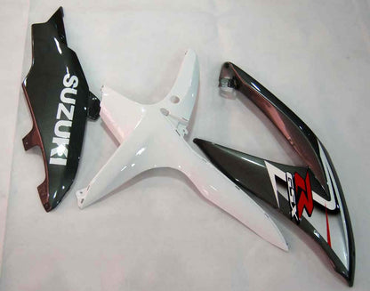 Carene 2008-2010 Suzuki GSXR 600 750 Bianco &amp; Argento GSXR Generico