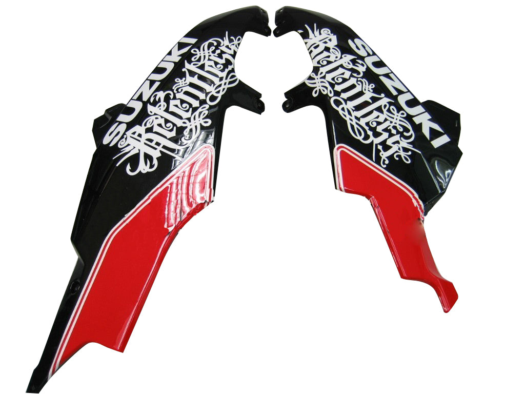Carene 2008-2010 Suzuki GSXR 600 750 Nero Rosso Relentless Racing Generico