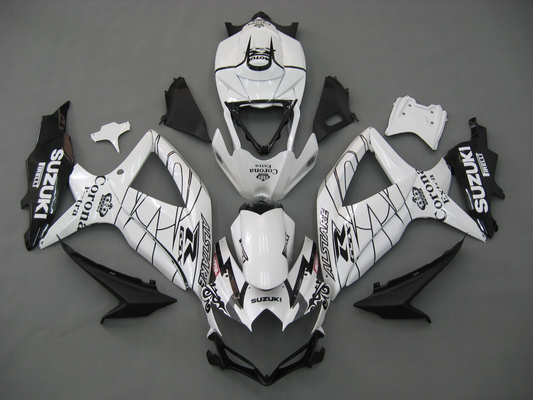 Carene 2008-2010 Suzuki GSXR 600 750 Bianco Alstare Corona Racing Generico