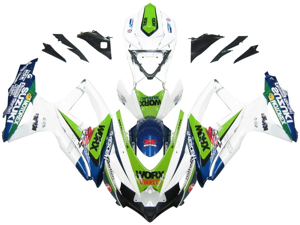 Carene 2008-2010 Suzuki GSXR 600 750 Multicolore Worx Generic