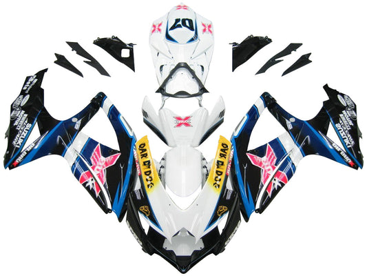 Carene 2008-2010 Suzuki GSXR 600 750 Multi-Color Brux Racing Generico