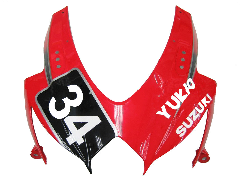 Carene 2008-2010 Suzuki GSXR 600 750 Rosso Nero No.34 Suzuki Generico